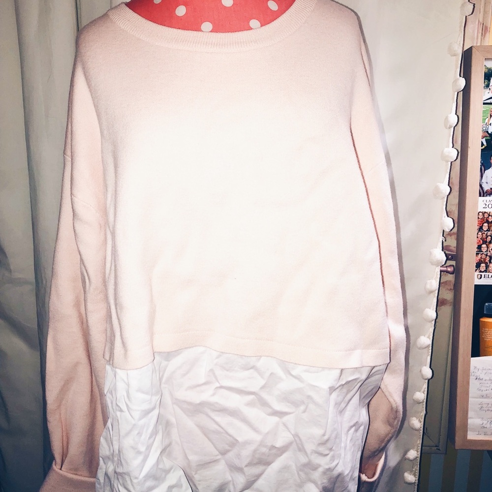 Zara Pink Layered Sweater!